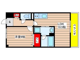 リブ荒池の物件間取画像